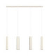 Karbon Hanging Bar Pendant Ceiling Light Beige 4x GU10-1