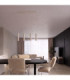 Karbon Hanging Bar Pendant Ceiling Light Beige 4x GU10-2