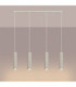 Karbon Hanging Bar Pendant Ceiling Light Beige 4x GU10-4