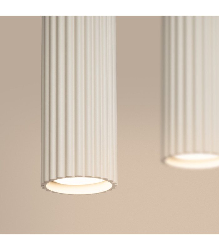 Karbon Hanging Bar Pendant Ceiling Light Beige 4x GU10-6