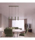 Karbon Hanging Bar Pendant Ceiling Light Olive Green 4x GU10-2