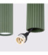 Karbon Hanging Bar Pendant Ceiling Light Olive Green 4x GU10-10