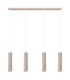Karbon Hanging Bar Pendant Ceiling Light Taupe 4x GU10-1