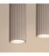 Karbon Hanging Bar Pendant Ceiling Light Taupe 4x GU10-6