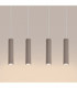 Karbon Hanging Bar Pendant Ceiling Light Taupe 4x GU10-7
