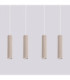 Karbon Hanging Bar Pendant Ceiling Light Taupe 4x GU10-8
