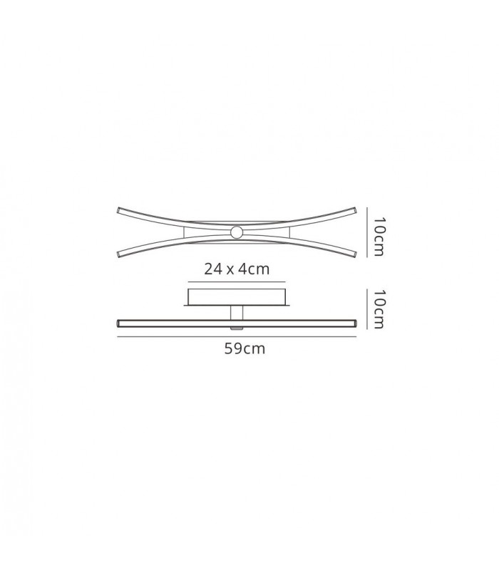 Wall Lamp, Picture Light, 2x 12W LED, 4000K, 1560lm, Polished Chrome - 2
