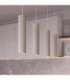 Karbon Hanging Bar Pendant Ceiling Light Taupe 4x GU10-14