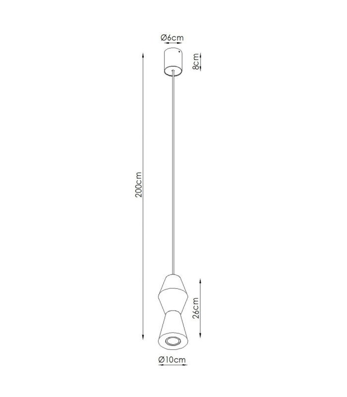 Kubbe Small Round Slim Pendant Ceiling Light Natural Wood 1x GU10-11