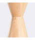 Kubbe Medium Round Slim Pendant Ceiling Light Natural Wood 1x GU10-7
