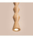 Kubbe Large Round Slim Pendant Ceiling Light Natural Wood 1x GU10-5
