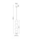 Kubbe Large Round Slim Pendant Ceiling Light Natural Wood 1x GU10-11