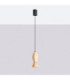 Kubbe Small Square Slim Pendant Ceiling Light Natural Wood 1x GU10-3