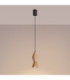 Kubbe Small Square Slim Pendant Ceiling Light Natural Wood 1x GU10-4