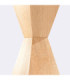 Kubbe Small Square Slim Pendant Ceiling Light Natural Wood 1x GU10-7