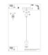 Kubbe Small Square Slim Pendant Ceiling Light Natural Wood 1x GU10-12