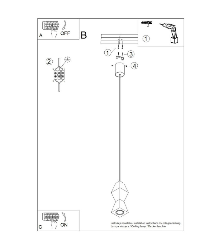 Kubbe Small Square Slim Pendant Ceiling Light Natural Wood 1x GU10-12