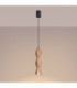 Kubbe Medium Square Slim Pendant Ceiling Light Natural Wood 1x GU10-4