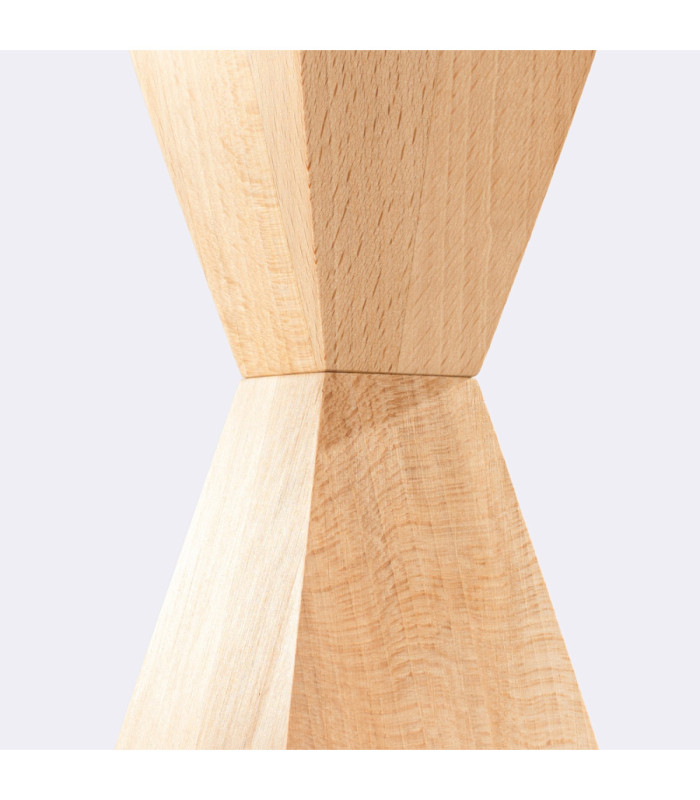Kubbe Medium Square Slim Pendant Ceiling Light Natural Wood 1x GU10-7