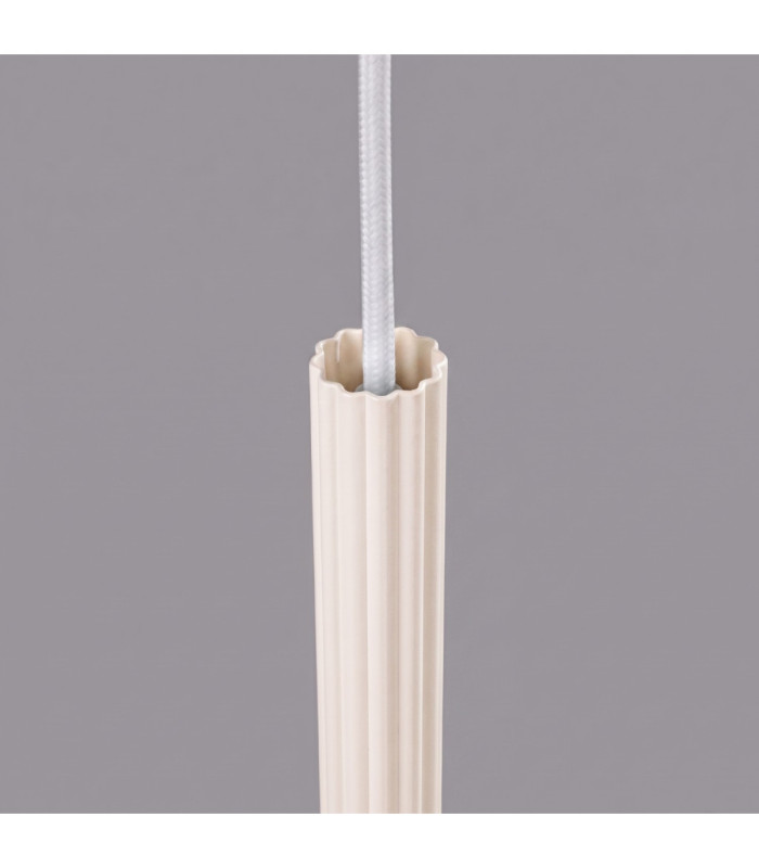 Arche Slim Pendant Ceiling Light Beige 1x G9-7