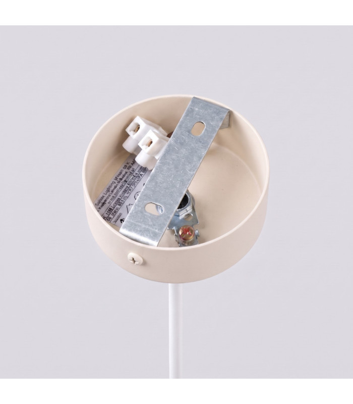 Arche Slim Pendant Ceiling Light Beige 1x G9-10
