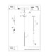 Arche Slim Pendant Ceiling Light Beige 1x G9-12