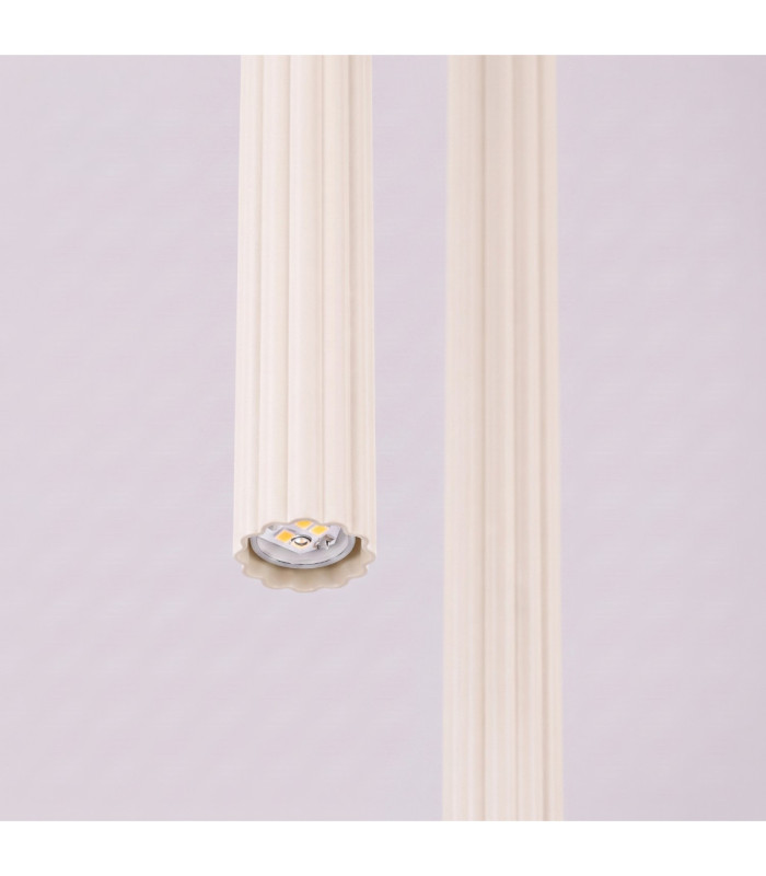 Arche Slim Pendant Ceiling Light Beige 2x G9-6