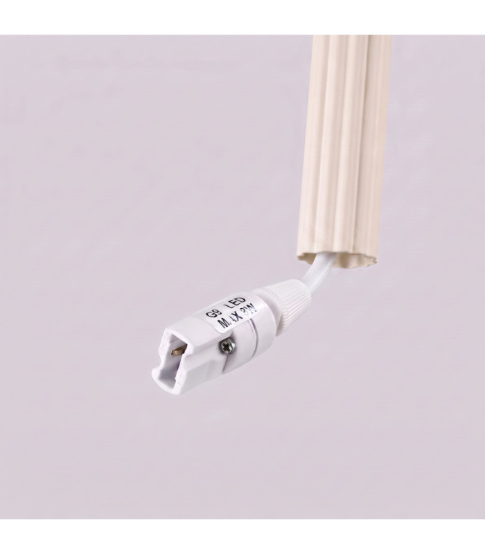 Arche Slim Pendant Ceiling Light Beige 2x G9-9