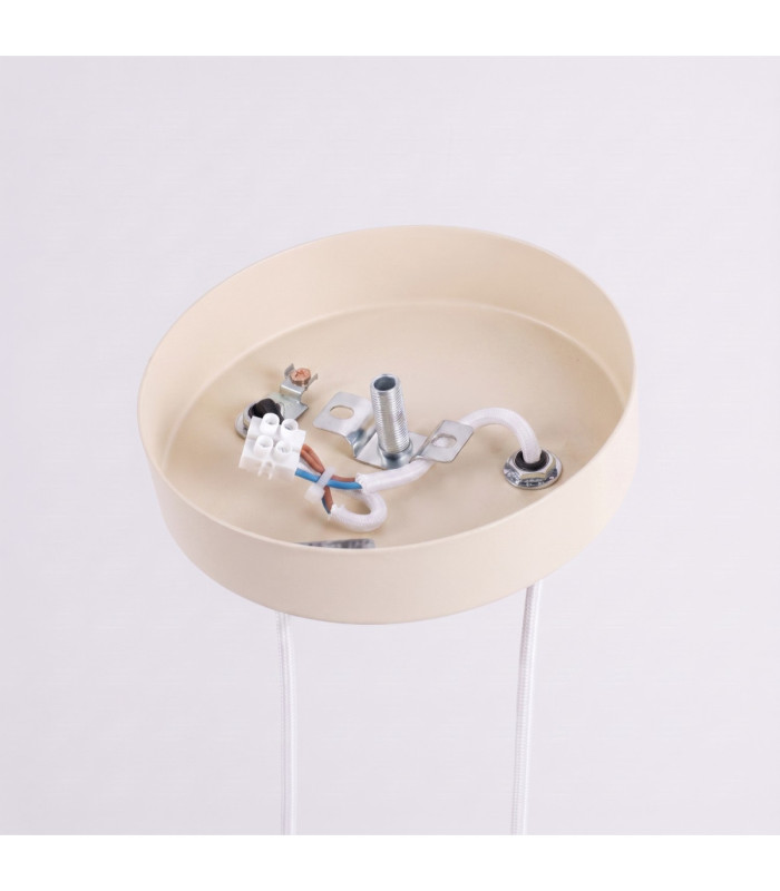 Arche Slim Pendant Ceiling Light Beige 2x G9-10