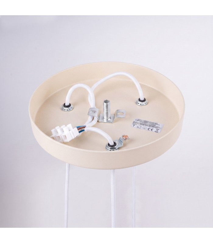 Arche Cluster Pendant Ceiling Light Beige 3x G9-5