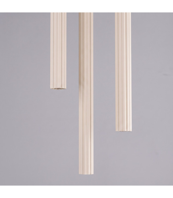 Arche Cluster Pendant Ceiling Light Beige 3x G9-8