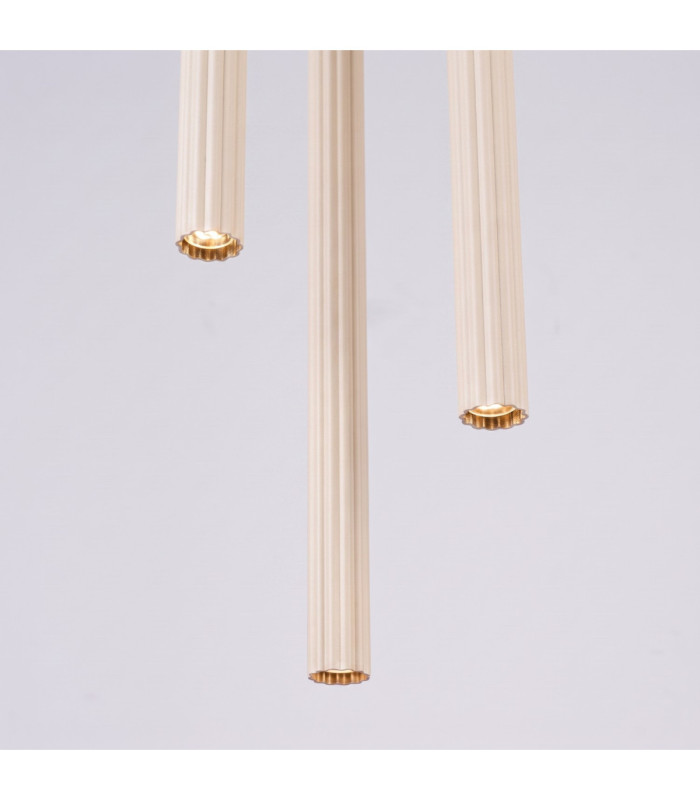 Arche Cluster Pendant Ceiling Light Beige 3x G9-10