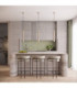 Arche Slim Pendant Ceiling Light Taupe 1x G9-2