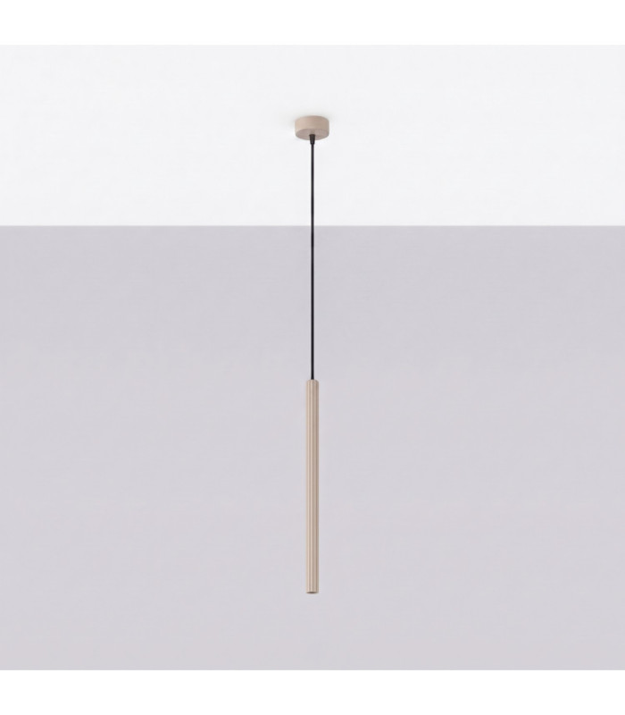 Arche Slim Pendant Ceiling Light Taupe 1x G9-3