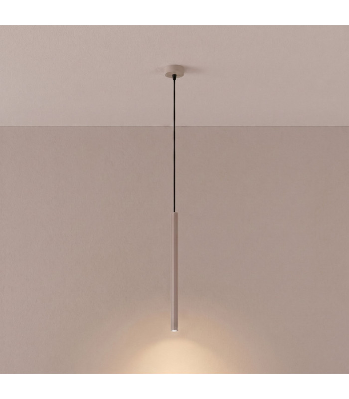 Arche Slim Pendant Ceiling Light Taupe 1x G9-4