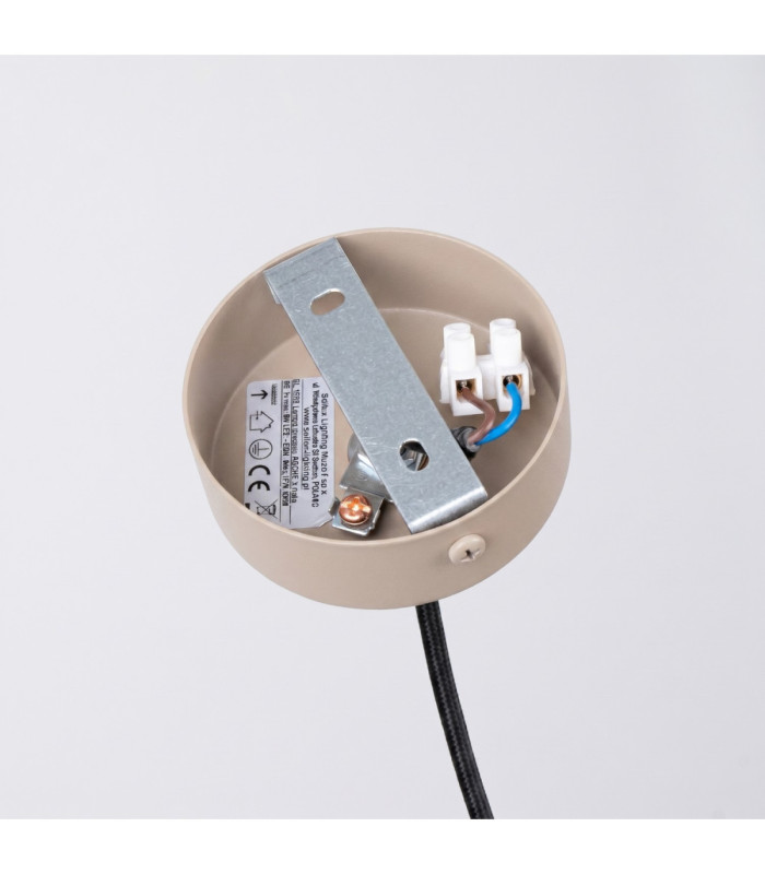 Arche Slim Pendant Ceiling Light Taupe 1x G9-5