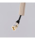 Arche Slim Pendant Ceiling Light Taupe 1x G9-9
