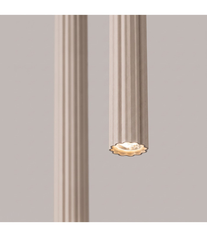 Arche Slim Pendant Ceiling Light Taupe 2x G9-5