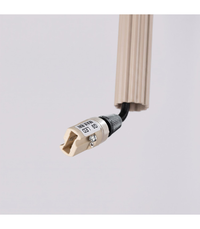 Arche Slim Pendant Ceiling Light Taupe 2x G9-9