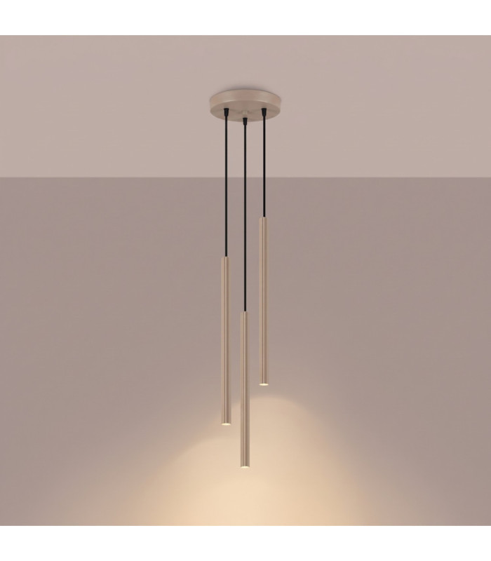 Arche Cluster Pendant Ceiling Light Taupe 3x G9-4