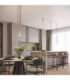 Arche Cluster Pendant Ceiling Light Taupe 3x G9-14