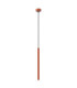 Arche Slim Pendant Ceiling Light Red Ochre 1x G9-1