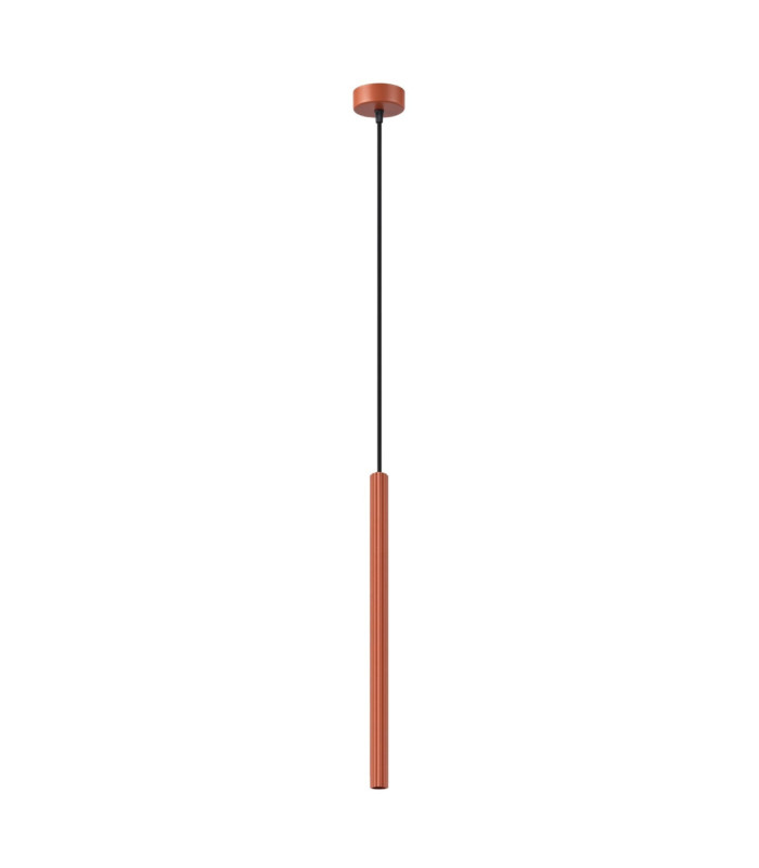 Arche Slim Pendant Ceiling Light Red Ochre 1x G9-1