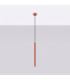 Arche Slim Pendant Ceiling Light Red Ochre 1x G9-3