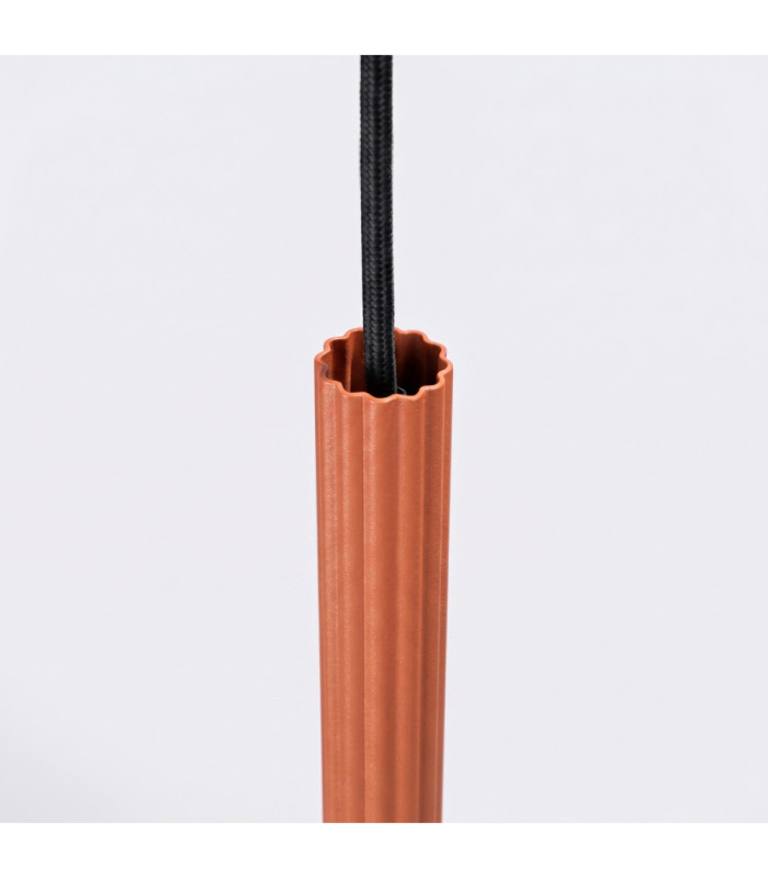 Arche Slim Pendant Ceiling Light Red Ochre 1x G9-7