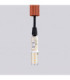 Arche Slim Pendant Ceiling Light Red Ochre 1x G9-8