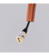 Arche Slim Pendant Ceiling Light Red Ochre 1x G9-9