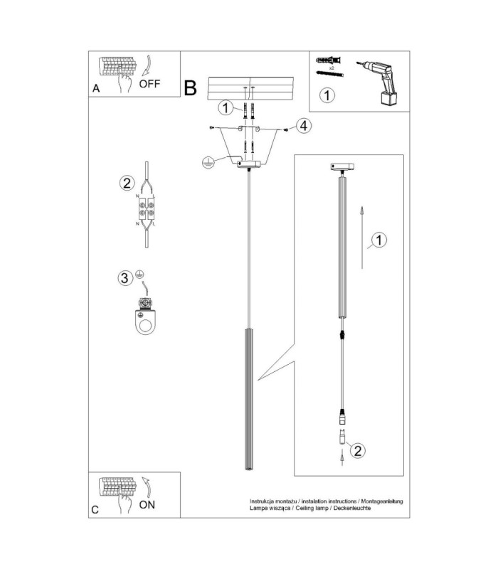 Arche Slim Pendant Ceiling Light Red Ochre 1x G9-12