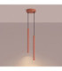 Arche Slim Pendant Ceiling Light Red Ochre 2x G9-4