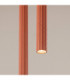 Arche Slim Pendant Ceiling Light Red Ochre 2x G9-5